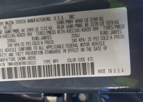 2024 Mazda Cx-50 2.5 S Premium Plus z USA, uszkodzony, nr VIN 7MMVABEM5RN158523